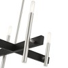 Livex Lighting Denmark 4 - Light Chandelier in  Brushed Nickel - 3 of 4