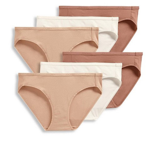Jockey Women's Organic Cotton Stretch Logo Bikini - 6 Pack : Target