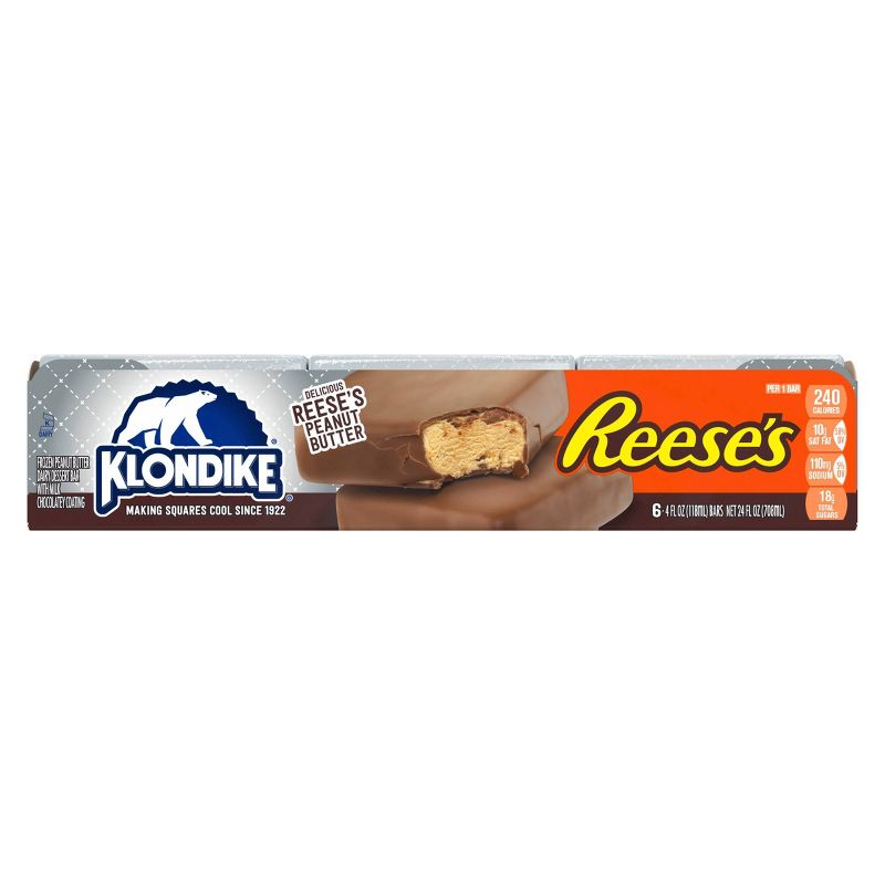 Klondike Reese&#39;s Peanut Butter Bars Frozen Dairy Dessert - 6pk, 3 of 9