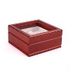 American Chest Company Corp. W06-C The Lieutenant Si, Glass Top Storage Chest Featuring 6 Soft-Suede Watch Pillows, Multicolor - 2 of 3