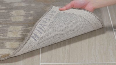 Ivory and Beige Hand-Tufted Wool Area Rug