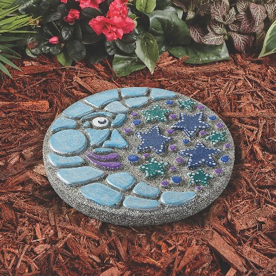 MindWare Paint Your Own Stepping Stone: Moon And Stars - Creative Activities -14 Pieces