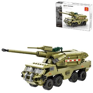 Wange Bricks: The Metal World War Military Equipment Armored Transporter Brick Toy - 1 of 4