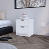 NicBex Nightstand with Drawers,Modern Side Table with Storage Space and Wood Frame,Bedside Table for Bedroom,Living Room - 2 of 4