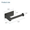 ChicFurnit Bathroom Towel Holder Self Adhesive Rustproof Toilet Paper Holder No Drilling for Stylish Bathrooms, Black, 6"*4"*3" - 3 of 4