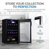 Newair Freestanding 28 Bottle Dual Zone Compressor Wine Fridge in Stainless Steel, Adjustable Racks and Exterior Digital Thermostat - 2 of 4