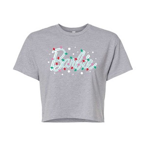 Women's - Barbie - Holidays & Christmas Cropped Graphic T-Shirt - 1 of 4
