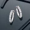 Ross-Simons 0.70 ct. t.w. Diamond Hoop Earrings in Platinum - 4 of 4