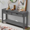 Mayeerty U_STYLE Console Table Entryway Table for Hallway Living Room with 2 Drawers and 1 Shelf - 3 of 4