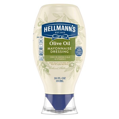 Hellmann's Mayonnaise Dressing with Olive Oil Squeeze - 20oz