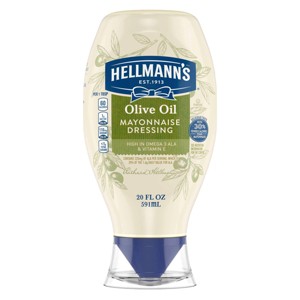 Hellmann's Mayonnaise Dressing with Olive Oil Squeeze - 20 fl oz - 1 of 4