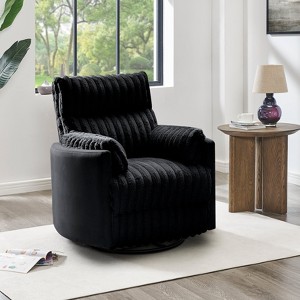 Roundhill Furniture Bocaton Wide Wale Corduroy Upholstery Manual Recliner - 1 of 4