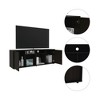59.2" Manufactured Wood TV Stand for TVs up to 60" with Four Shelves and Two Single-Door Cabinets for Living Room and Bedroom - 3 of 4