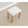 Roundhill Furniture Moniys Wood Moniya Makeup Vanity Table and Stool Set, Gold - 3 of 4