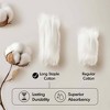 100% Cotton Solid Color Heavyweight Bath Towel Set, Anti-Microbial Certified Highly Absorbent Plushy Bath Towel - 4 of 4