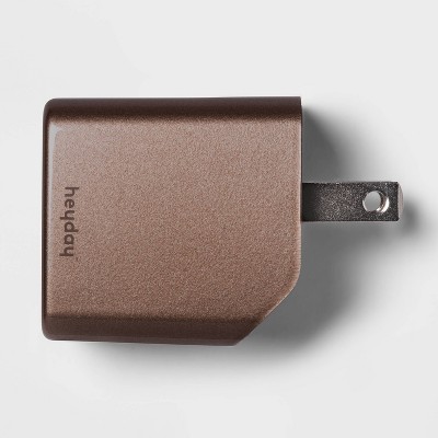 heyday™ 2-Port 20W USB and USB-C Wall Charger