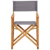 vidaXL Director's Chair - Solid Acacia Wood - Weather-Resistant - Folding Design - 2 of 4