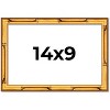 PosterPalooza | 14x9 Thin Bamboo Picture Frame, UV Acrylic, 2 Finishes - Gold and Brown - 2 of 4