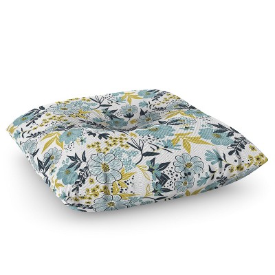 Heather Dutton Harper Dusk Blue Square Floor Pillow - Deny Designs