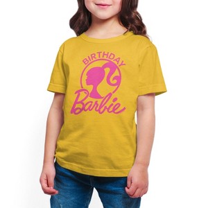 Girls' - Barbie - Birthday Short Sleeve Graphic T-Shirt - 1 of 4