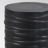 Zapara Lightweight Concrete Outdoor 16" Side Table - Black - Christopher Knight Home: Weather-Resistant Patio Furniture - 4 of 4