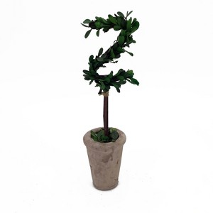 Modern Home 13" Real Preserved Boxwood Monogram Letters w/Terra Cotta Pot - 1 of 3
