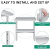 Stainless Steel Prep and Work Table with Backsplash , Commercial Heavy Duty Adjustable Under Shelf, Durable and Perfect for Kitchen, and Business Use - 3 of 4