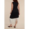 ELOQUII Women's Plus Size Fringe Asym Dress - 3 of 3