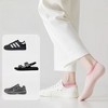 Anna-Kaci Women's Ribbed No Show Socks with Contrast Circular Heel Opening Low Cut Soft Stretch 3-Pack - 3 of 4
