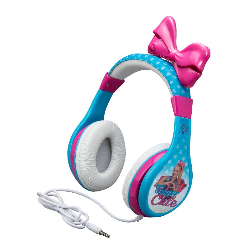 eKids JoJo Siwa Wired Headphones for Kids, Over Ear Headphones for School, Home, or Travel  - Blue (JJ-140.FXV8), 2 of 5