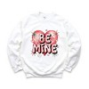 Simply Sage Market Women's Graphic Sweatshirt Be Mine Pink Heart - 3 of 4