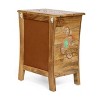 Fullen Handcrafted Boho 2 Drawer Mango Wood Nightstand Natural - Christopher Knight Home: Bohemian Style Furniture - 4 of 4