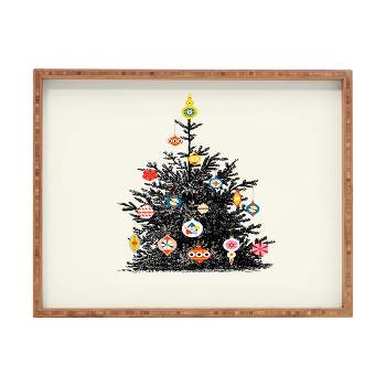 Showmemars Retro Decorated Christmas Tree Rectangular Tray -Deny Designs