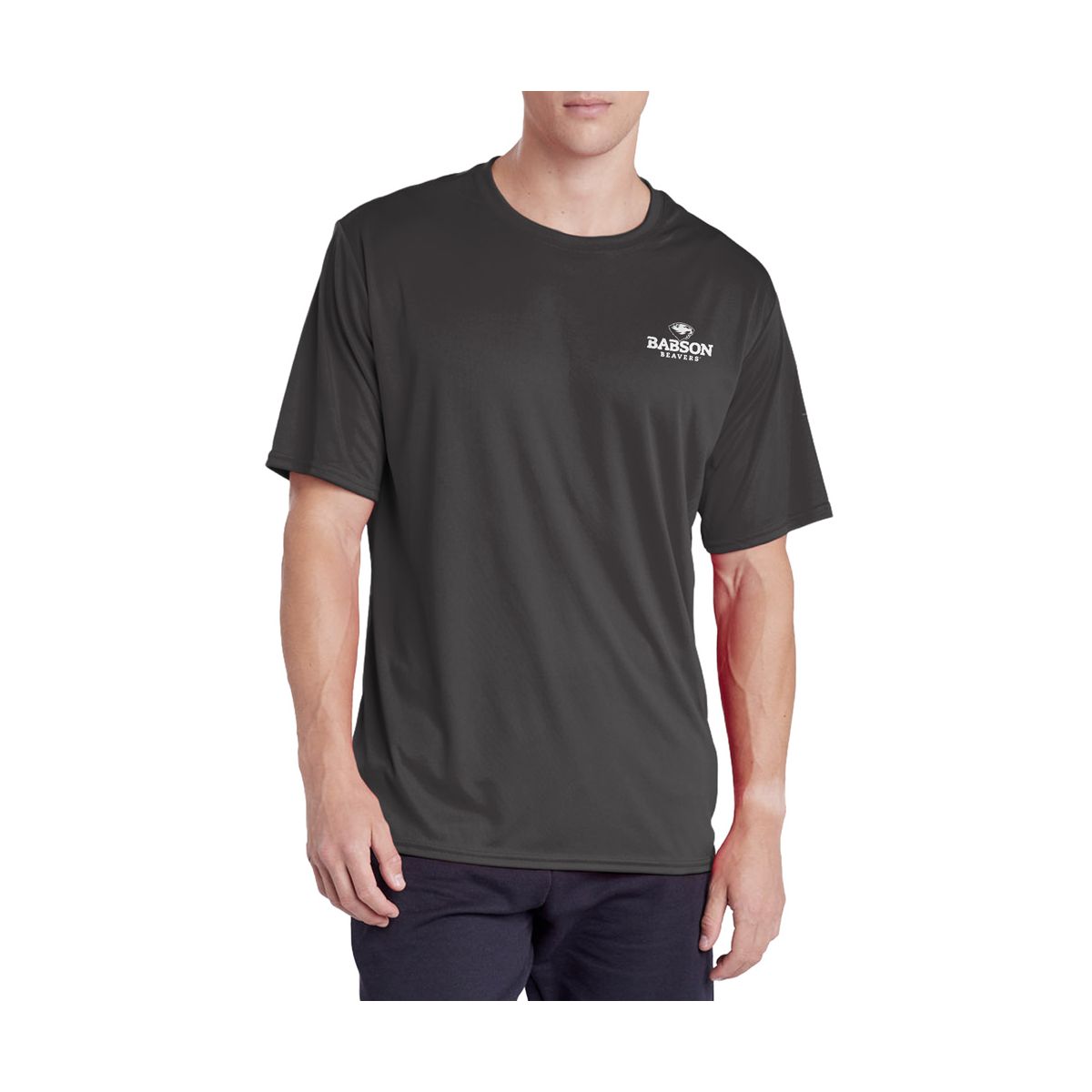 Men's Babson College Men's Sport Active T-Shirt Left Chest Logo - thumbnail 7