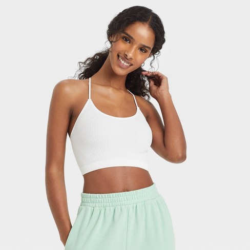 Women's Ribbed Brami - Colsie™ White S : Target