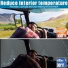 Unique Bargains Semi-Truck Sunshade for Windshield and Side Window 240T Block Sun Ray RV Big Rig - 2 of 3