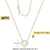 18K Gold Plated Four Leaf Clover Necklace Lucky Charm Jewelry Gift - 2 of 4