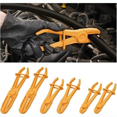TruAIR Hose Clamp Pliers Set, 6 Pack Line Pinch Tool for Automotive
