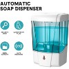LunaLulinlk 20 fl oz/600ml Wall Mount Automatic Foam Soap Dispenser Hand Sanitizer Dispenser, White - 3 of 4