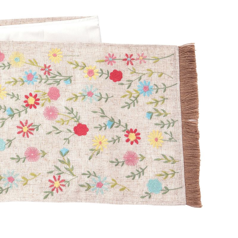 C&F Home 13" x 72" Wildflower Embroidered Runner, 2 of 5