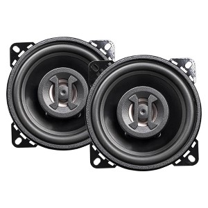 Hifonics Zeus ZS4CX 4 Inch 2 Way 175W Car Audio Coaxial Speakers with Mylar Dome Tweeter and Alpha Cellulose Poly Woofers, Pair - 1 of 4