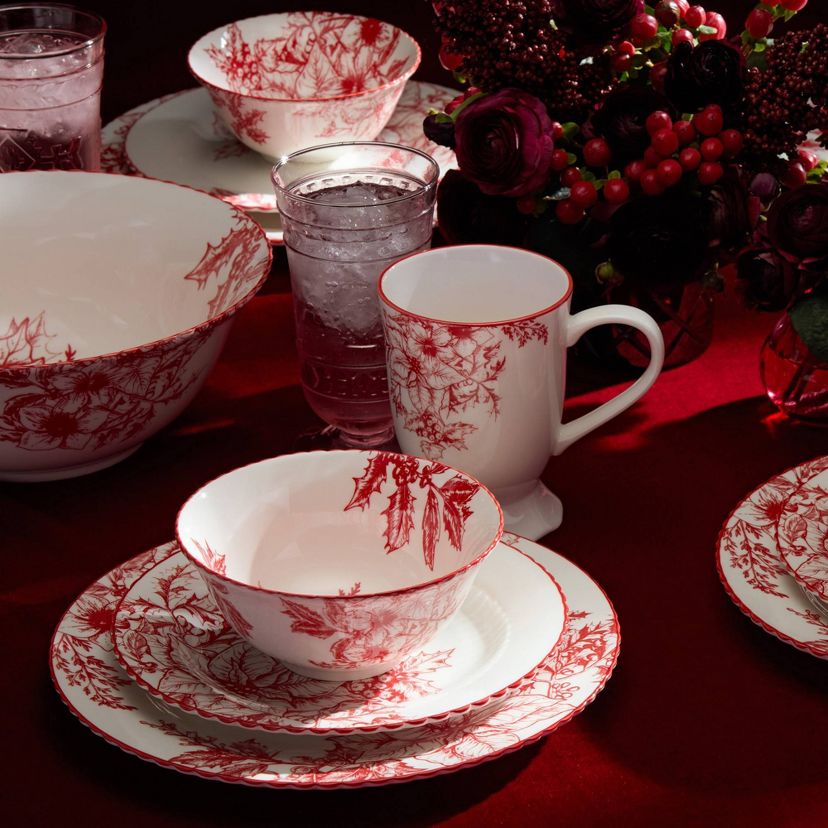 Certified International Crimson Noel Dinnerware Collection
