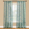 Collections Etc Beautiful Embroidered Sheer Rod Pocket Curtain Panel - 2 of 3