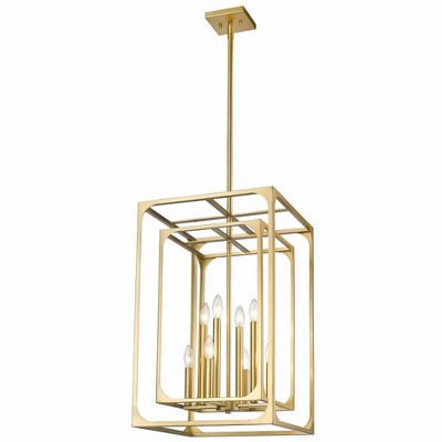 Easton 8-Light Brass Candle Chandelier