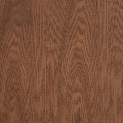 Ash Walnut Finished Wood Queen Size Headboard with Beveled Paneling