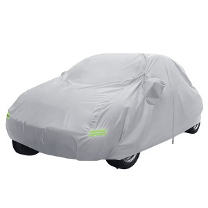 Unique Bargains Waterproof with Zipper Car Cover for Volkswagen New Beetle 98-19 Silver Tone - 1 of 4