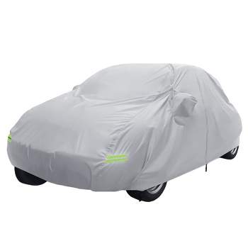 Unique Bargains Waterproof with Zipper Car Cover for Volkswagen New Beetle 98-19 Silver Tone