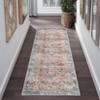 Indoor Vintage Floral Print Living Room Bedroom Area Rugs, Low Pile Non Slip Floor Carpet for Dining Room Office - 3 of 4