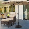 Yaheetech Wheeled Patio Umbrella Base for Outdoor Market Umbrella, Black - 2 of 4