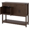 Console Table Buffet Sideboard Sofa Table,with Storage Drawers Cabinets and Bottom Shelf, Farmhouse Buffet Sideboard for Kitchen, Foyer,Hallway - 3 of 4